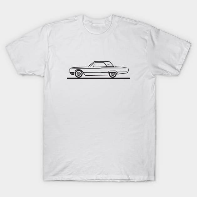 1964 Ford Thunderbird Hard Top T-Shirt by PauHanaDesign